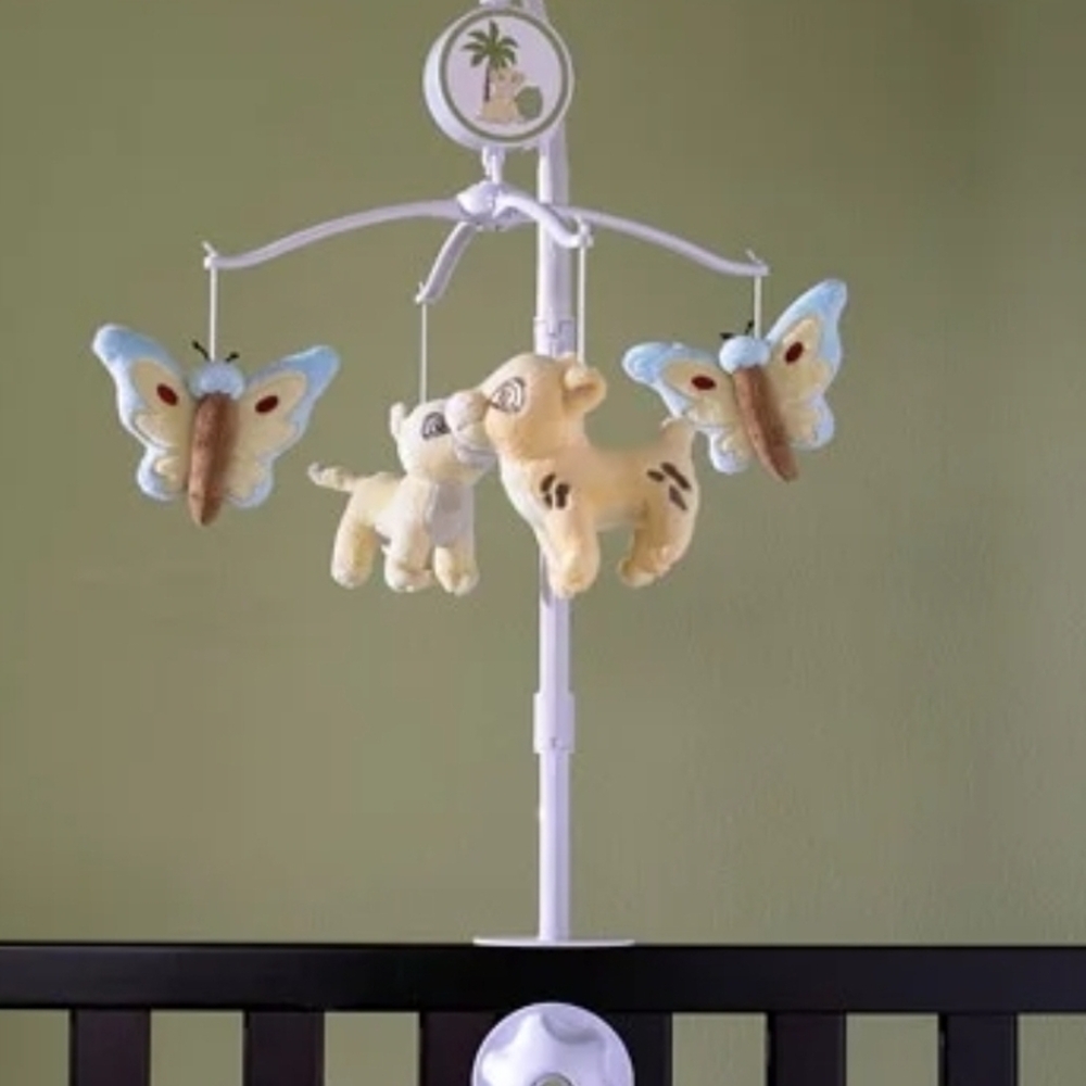 Disney Baby Plush Lion And Mobile Set